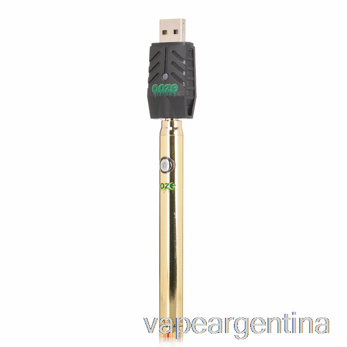 Exuda El Vaporizador Delgado Del Oro De La Batería De La Pluma Del Giro 320mah Descartable